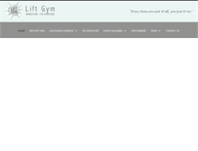 Tablet Screenshot of liftgym.com